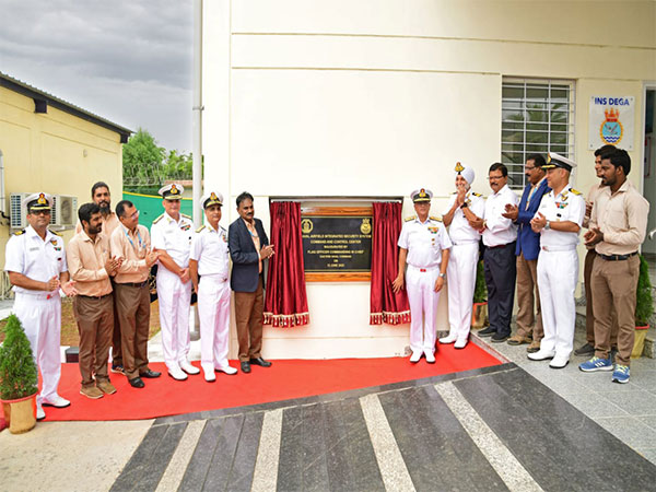 Vice Admiral Biswajit Dasgupta, Flag Officer Commanding-in-Chief Eastern Naval Command inaugurates the NAISS and NADS at INS Dega. (ANI)
