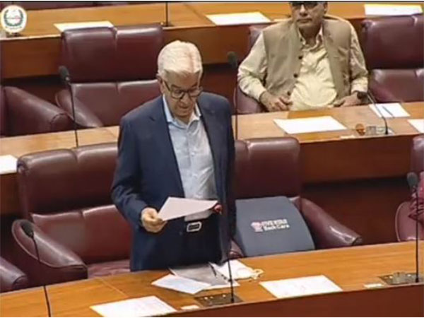 The resolution was presented by Pak Defence Minister Khawaja Asif on Monday. (Photo Credit: Twitter/@NAofPakistan)
