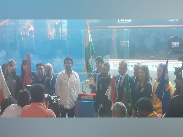 TN Sports Minister Udayanidhi Stalin inaugurates Squash World Cup in Chennai (Photo/ANI)
