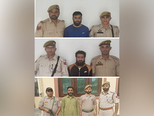 Three men booked by Baramula Police (ANI)