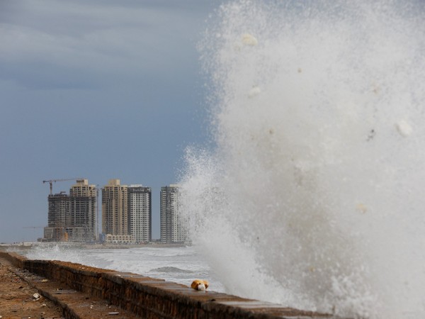 Before the arrival of Cyclone Biparjoy, rising waves splash at Clifton Beach, in Karachi. (Photo Credit: Reuters)