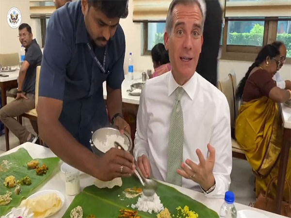 US Ambassador to India Eric Garcetti (Screengrab taken from @USAmbIndia's tweet)