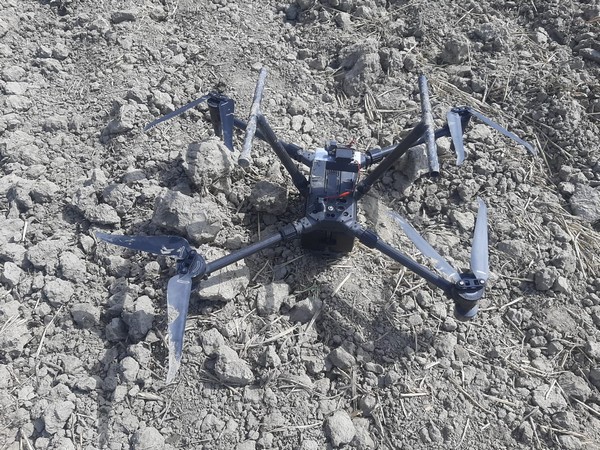 Drone recovered in Tarn Taran (Photo/Twitter @BSF_Punjab)
