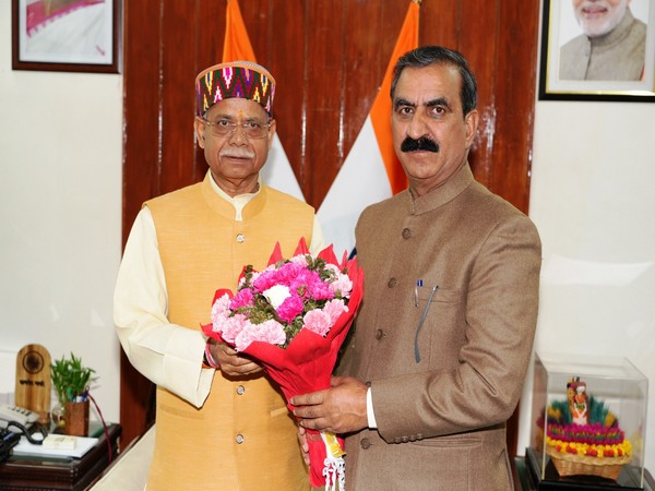 Himachal Pradesh Chief Minister Thakur Sukhwinder Singh Sukhu and Governor Shiv Pratap Shukla (Photo: Twitter/@SukhuSukhvinder)
