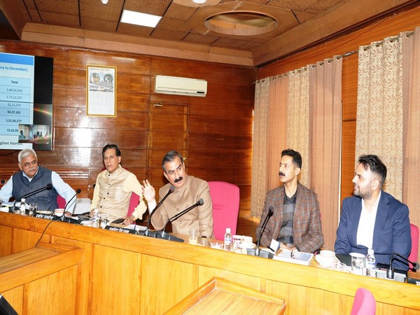 Himachal Pradesh CM Sukhvinder Singh Sukhu presides over a meeting of Tourism Department (Photo/ANI)