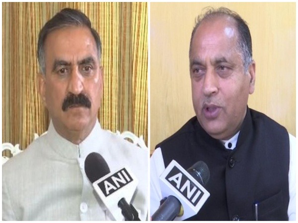 Himachal Pradesh CM Sukhvinder Singh Sukhu and BJP leader Jai Ram Thakur (Photo/ANI)