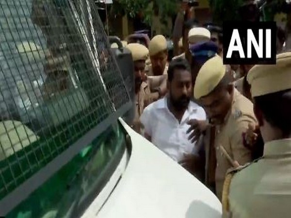 Nadu BJP state secretary SG Suryah at Madurai judges' court (Photo/ANI)