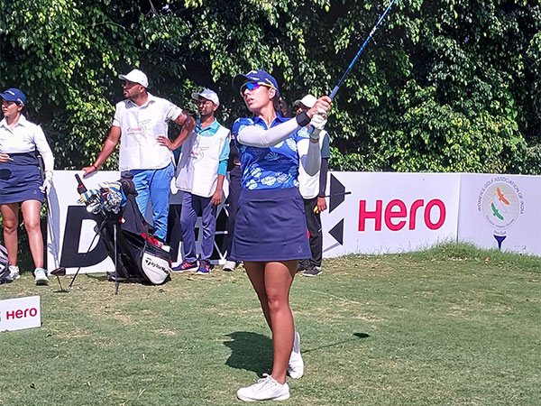 India golfer Gaurika Bishnoi in action during eighth leg of Women's Pro Golf Tour (Image: WGAI)