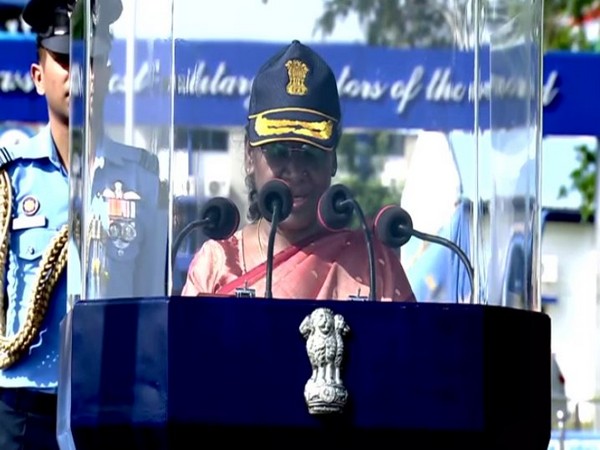 President Murmu reviews Combined Graduation parade (Photo/ANI)