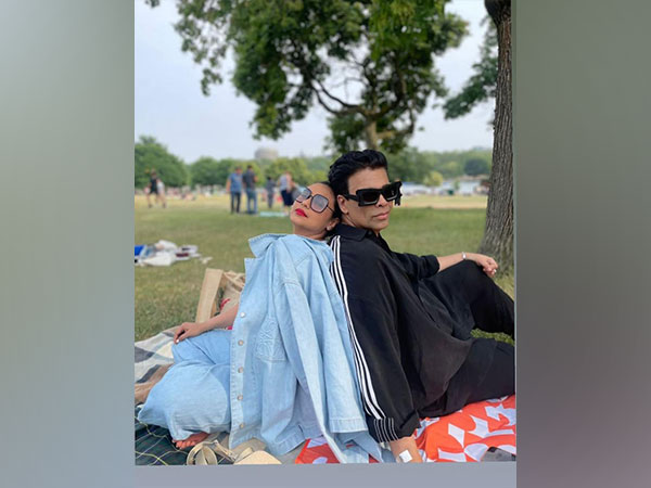 Karan Johar with Rani Mukerji (Image Source: Instagram)