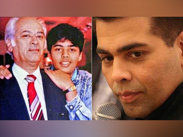 Karan Johar with his late dad Yash Johar (Image source: Instagram)