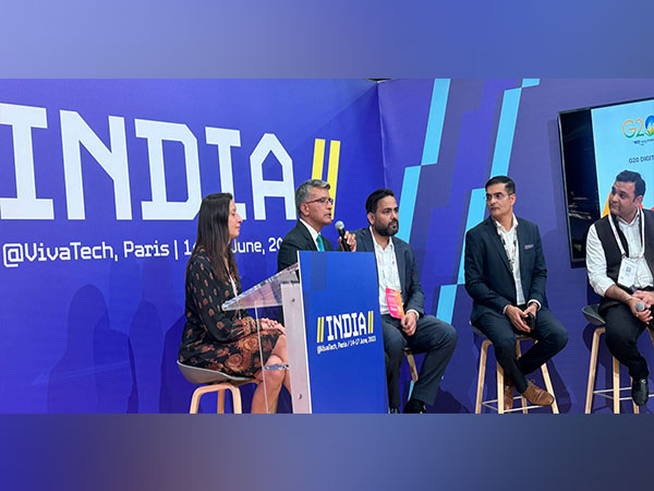 Panel discussion being held at VivaTech Paris 2023. (Photo/ANI)