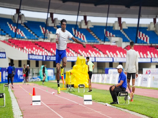 Triple Jumper Praveen Chithravel in action during 62nd National Interstate Senior Athletics Championship (Image: IIS/AFI)