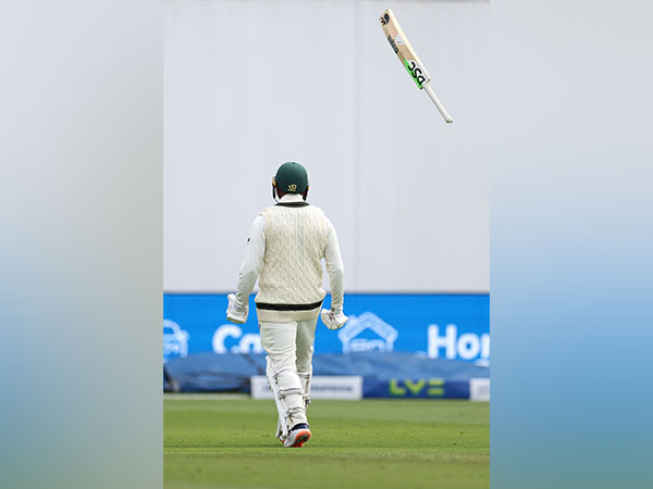 Usman Khawaja celebrating century. (Photo- cricket.com.au)