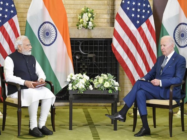 Prime Minister Narendra Modi with US President Joe Biden. (Photo: ANI)