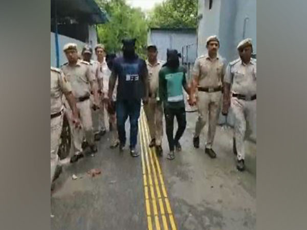 The accused who were nabbed by Delhi Police, in connection with the case where 2 women were shot dead in RK Puram area over a money settlement issue.(Photo/ANI)