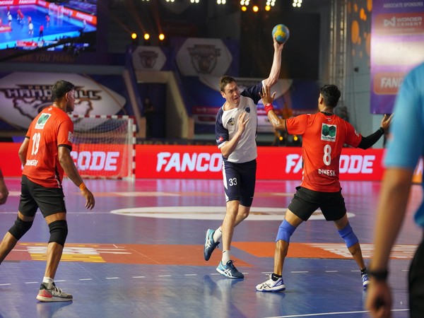Rajasthan Patriots and Delhi Panzers in action during Premier Handball League (Image: PHL)