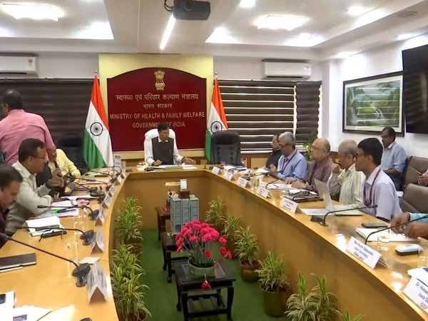 Union Health Minister chairs high-level meeting (Photo/ANI)