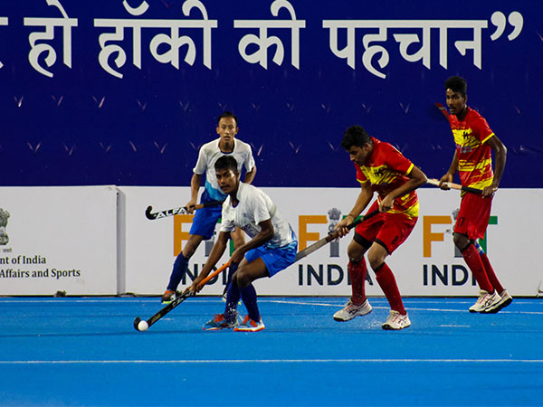 Hockey Association of Odisha in action during 13th Hockey India Junior Men National Championship 2023 (Image: HI)