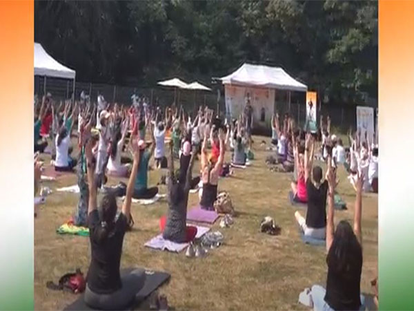 International Day of Yoga event at Munich, Germany (Photo/ANI)