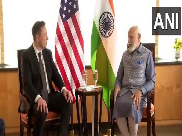 Twitter CEO Elon Musk with Prime Minister Narendra Modi.