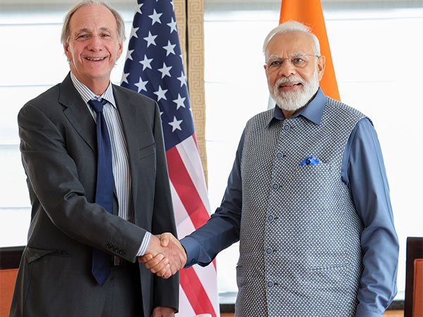 PM Narendra Modi with Investor and author Ray Dalio (Photo/ANI)