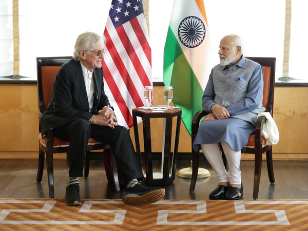 PM Narendra Modi meets Professor Robert Thurman (Photo/ANI)