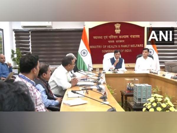 Union Health Minister  Mansukh Mandaviya chairs meeting with States and UTs(Photo/ANI)