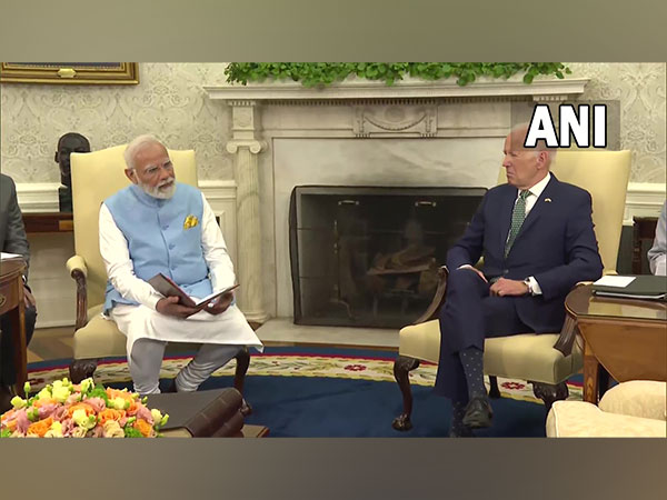 Prime Minister Narendra Modi and President Joe Biden at the White House(Photo/ANI)