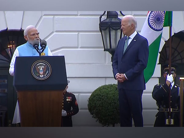 Prime Minister Narendra Modi and US President Joe Biden at White House (Photo/ANI)