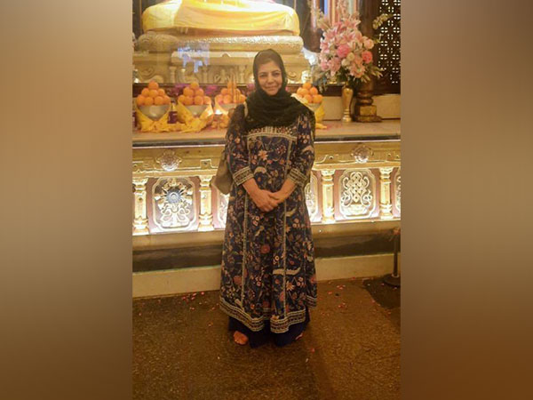 Mehbooba Mufti visited Bodhgaya in Patna ahead of the mega opposition meeting on Friday (Pic credit/Mehbooba Mufti twitter)