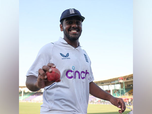 England bowler Rehan Ahmed (Image: Twitter/ ECB) 