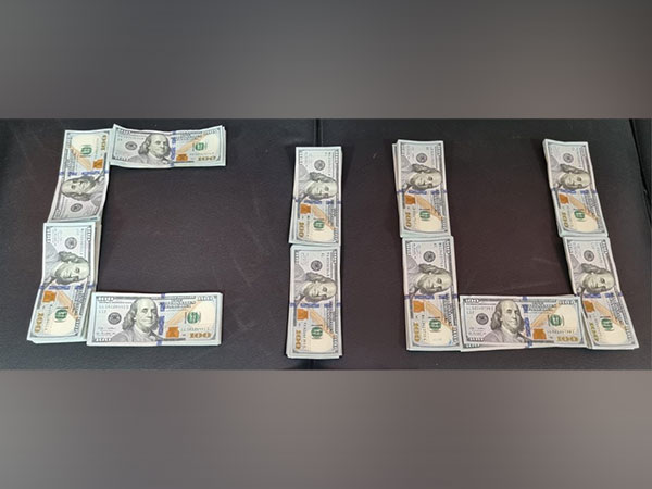 Foreign currency worth Rs 13.82 lakhs seized at Trichy airport, Tamil Nadu. (Photo/ANI)