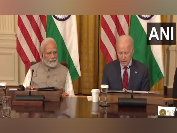 PM Modi, US President Joe Biden at Hi-Tech Handshake event (Photo/ANI)