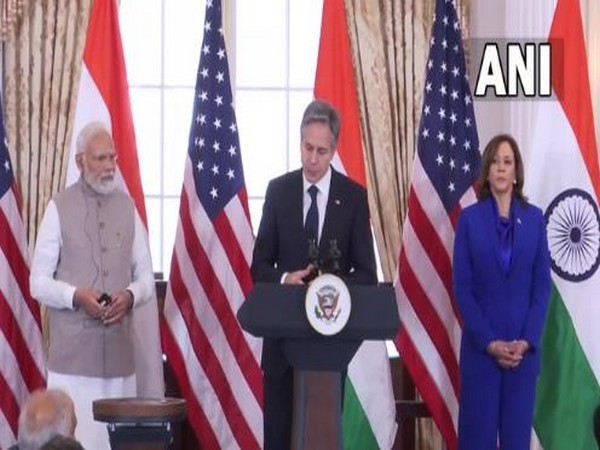 US State Department with Vice President Kamala Harris hosted Prime Minister Narendra Modi at a luncheon.  (Photo/ANI)