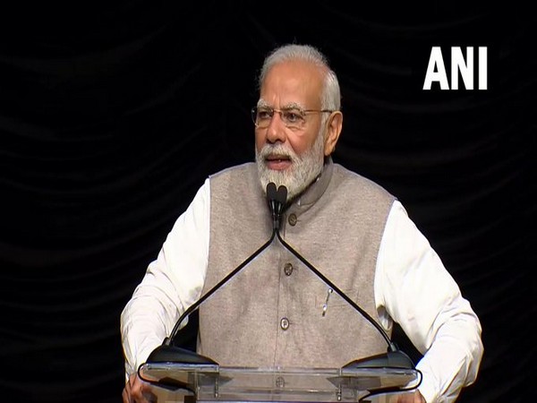 PM Modi addresses Indian diaspora at the Ronald Reagan Building in Washington, DC. (Photo: ANI)