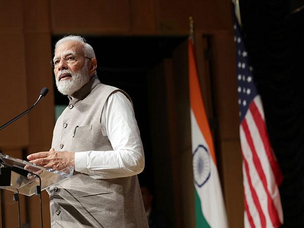 Prime Minister Narendra Modi addresses Indian diaspora at Ronald Reagan Center in Washington DC on Friday. (Photo Credit: Twitter/MEAIndia)