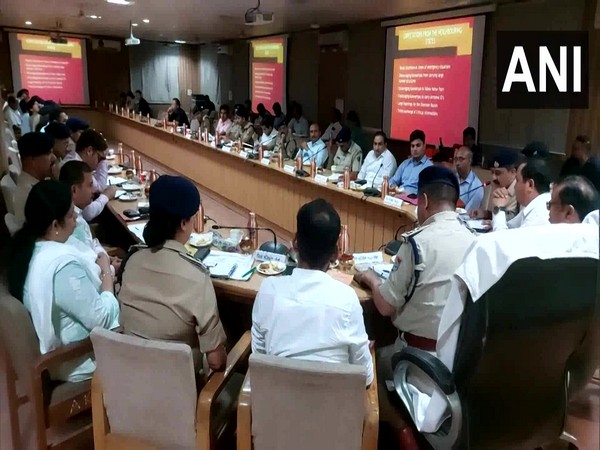 Inter-state meeting held in Haridwar, Uttarakhand ahead of Kanwar Yatra 2023. (Photo/ANI)