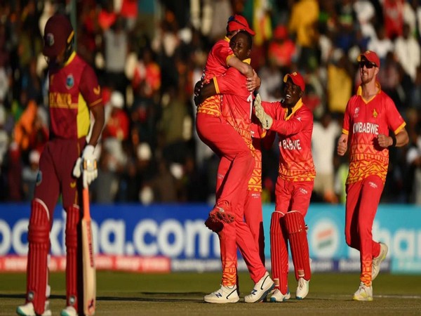 Zimbabwe team celebrating. (Photo- ICC)