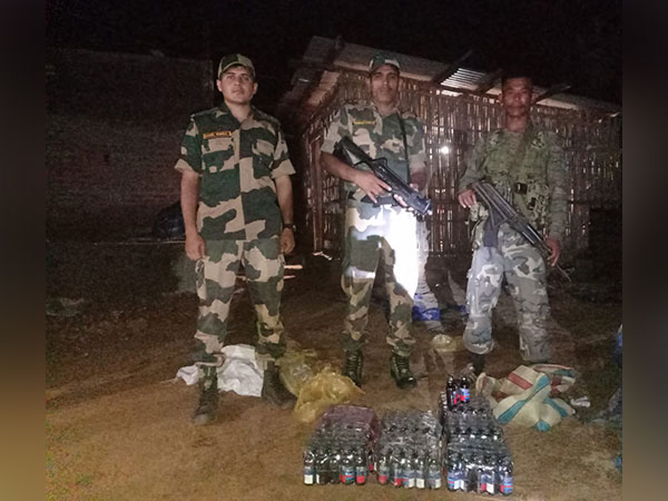Meghalaya: Joint team of police, BSF seize 179 bottles of Phensedyl, one held. (Photo/ANI)