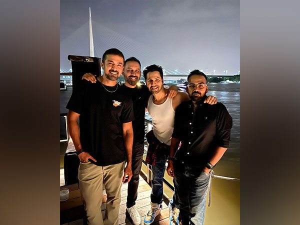Varun Dhawan, Saqib Saleem, Raj and DK (Image source: Instagram)