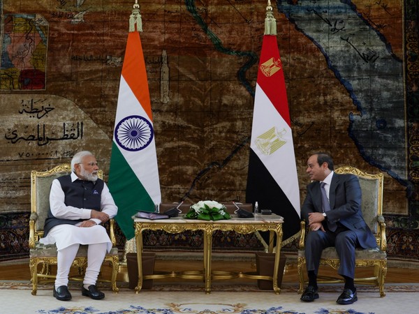 Prime Minister Narendra Modi, Egyptian President Abdel Fattah El-Sisi (Image Credit: Twitter/@MEAIndia)