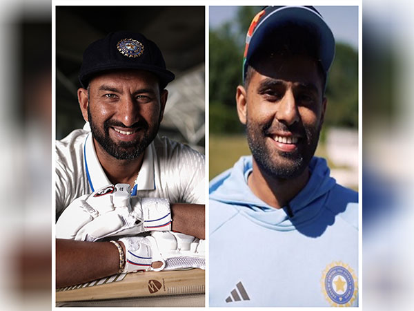 Cheteshwar Pujara and Suryakumar Yadav (Image: Twitter/ Cheteshwar Pujara and Suryakumar Yadav)