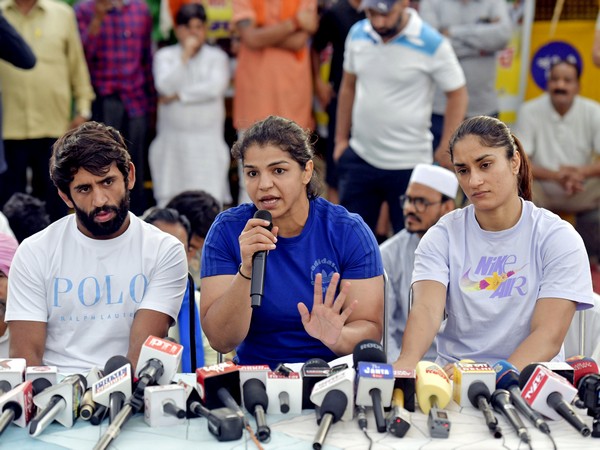 Bajrang Punia, Sakshi Malik and Vinesh Phogat (File Photo/ANI)
