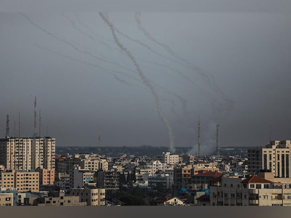 Palestinians in Gaza fire rockets at Israel (Photo/TPS)