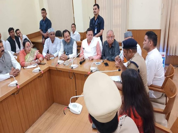 Uttarakhand Chief Minister Pushkar Singh Dhami holds review meeting (Pic credit/ Pushkar Singh Dhami Twitter)