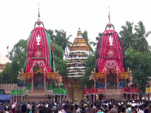 Visual from Bahuda Rath Yatra in Puri, Odisha (Photo/ANI)