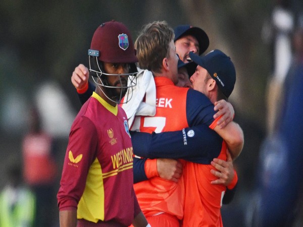 Netherlands team celebrating their win. (Photo- ICC)