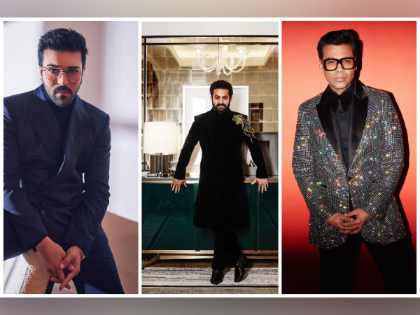 Ram Charan, Jr NTR, Karan Johar (Image source: Instagram)