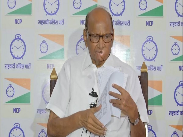Nationalist Congress Party Chief Sharad Pawar. (Photo/ANI)